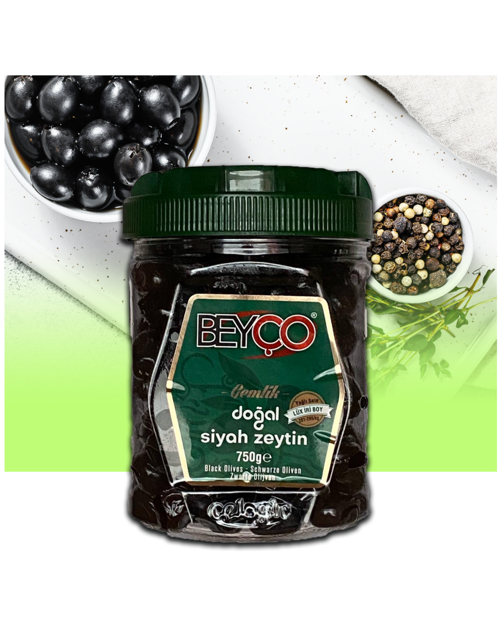 BEYCO 201-260 SIYAH ZEYTIN 750G PET