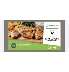 ALTO FOOD KIPBLOKJES  ZONDER KRUIDEN 2.5 kg