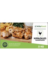 Alto Food kippenfilet blokjes gesneden gekruid 5kg