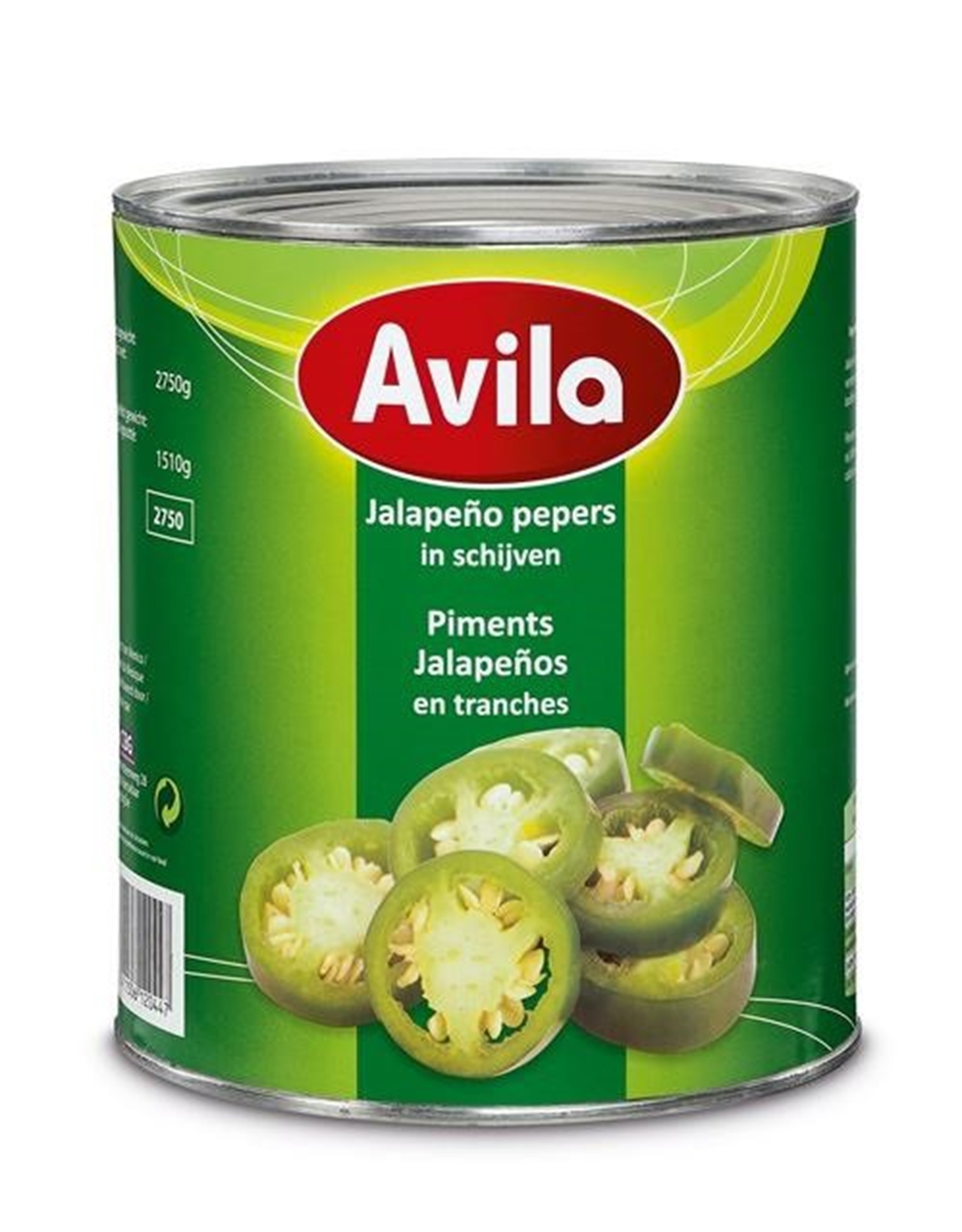 avila AVILA JALAPENOS GESNEDEN 2,750KG