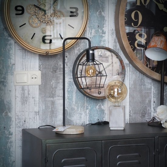 Van Manen Tafellamp Graphic met een draadkap