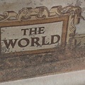 Kolony Landkaart the world op linnen