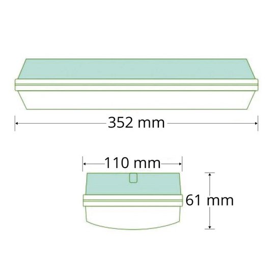 Universeel 3 Watt led noodverlichting opbouw