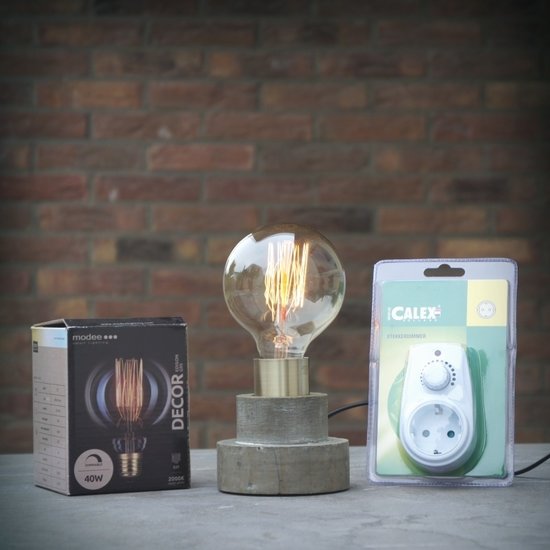 Van Manen Houten tafellampje rond