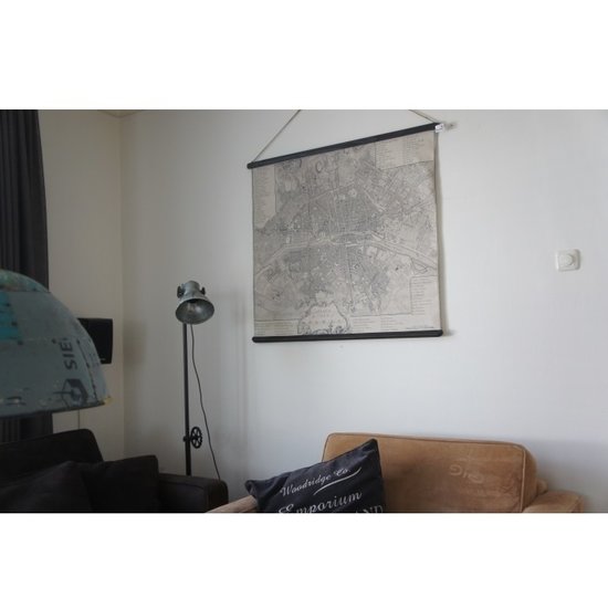 Kolony Stadskaart van de stad Parijs op canvas