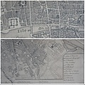Kolony Stadskaart van de stad Parijs op canvas
