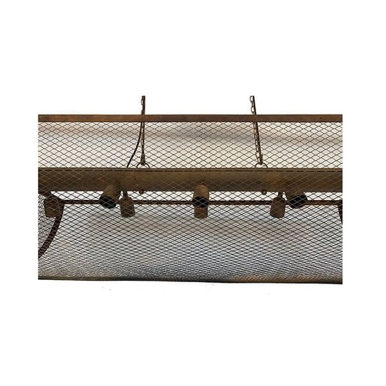 By Mooss Industriële hanglamp roest met 10 fittingen