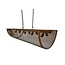 By Mooss, Stoere en authentieke lifestyle- en woonaccessoires. Industriële hanglamp roest met 10 fittingen