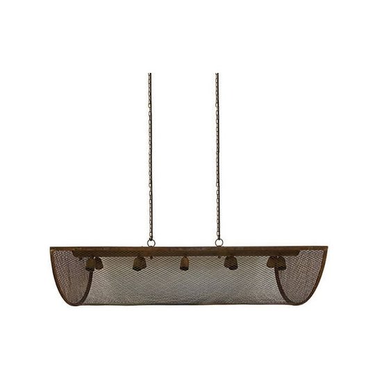 By Mooss Industriële hanglamp roest met 10 fittingen