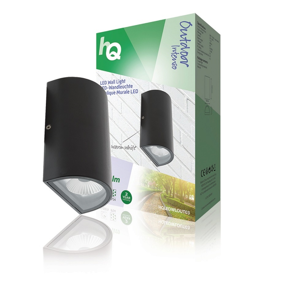 Verfrissend Sluit een verzekering af mezelf LED Wandlamp voor Buiten 6W 120 lm Zwart | Rimisa sfeer en decoratie