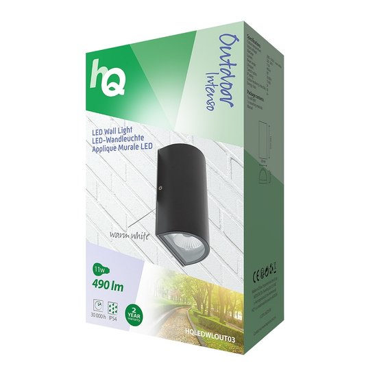 Ranex  LED Wandlamp voor Buiten 11W 490 lm Zwart