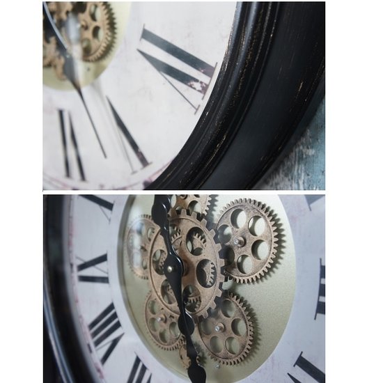 Kolony Landelijke wandklok met een open uurwerk