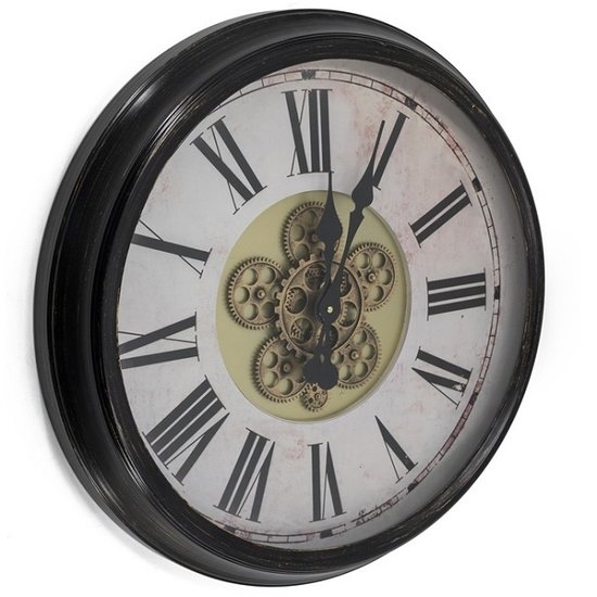 Kolony Landelijke wandklok met een open uurwerk