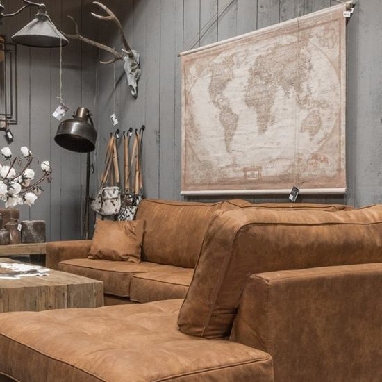 Kolony Landkaart the world op linnen