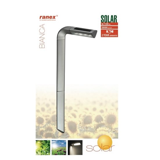 Ranex  solar verlichting tuinzuil Ranex 8 led