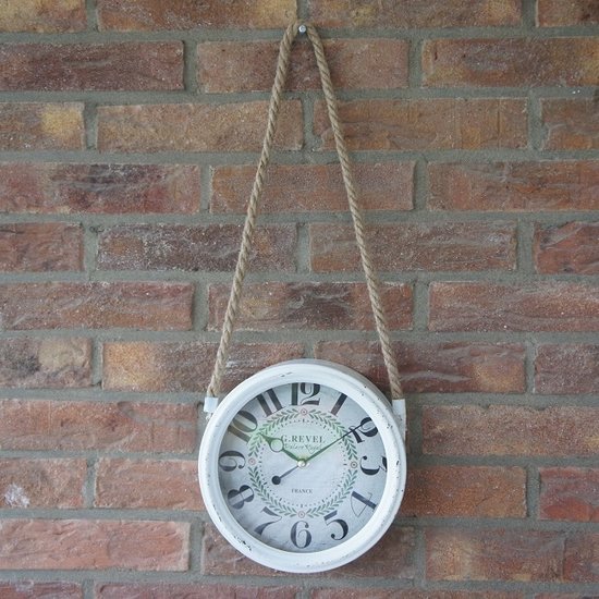 Kolony Wandklok wit aan een touw