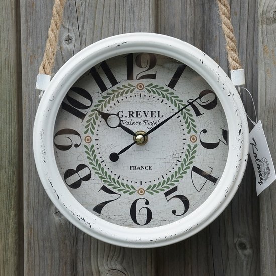 Kolony Wandklok wit aan een touw