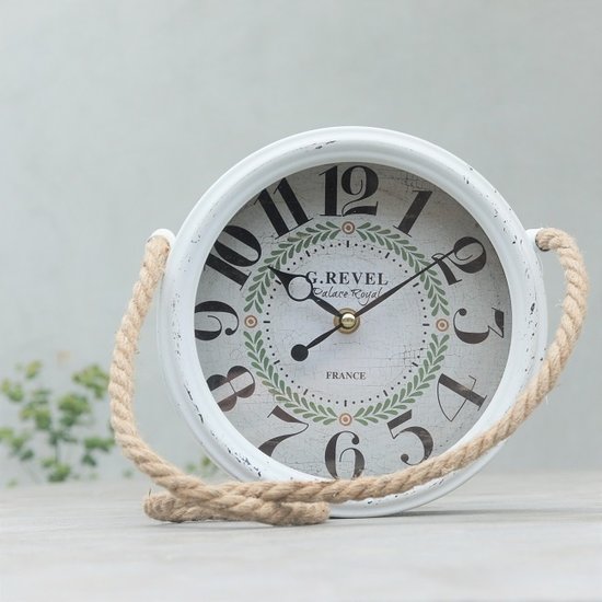 Kolony Wandklok wit aan een touw