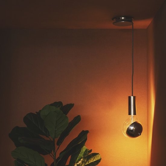 home sweet home Move Me LED lichtbron sphere Ø 8 cm 3W E27 2700K zwart / goud