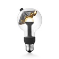 home sweet home Move Me LED lichtbron umbrella Ø 8 cm 3W E27 2700K zwart / goud