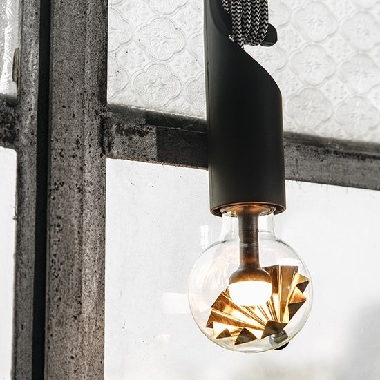 home sweet home Move Me LED lichtbron umbrella Ø 8 cm 3W E27 2700K zwart / goud