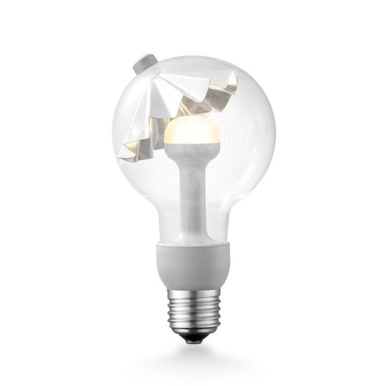 home sweet home Move Me LED lichtbron umbrella Ø 8 cm 3W E27 2700K zwart / goud