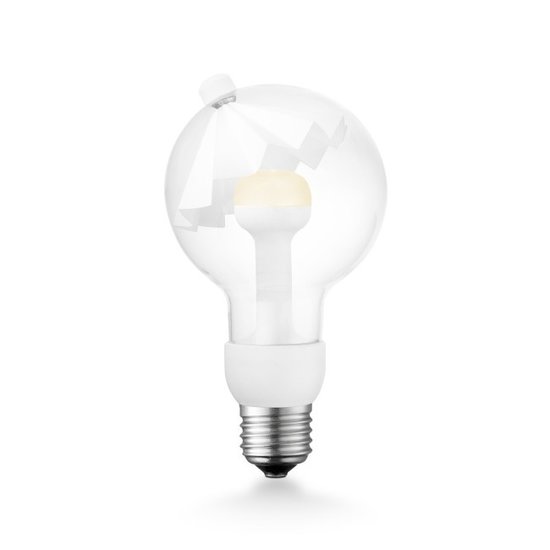 home sweet home Move Me LED lichtbron umbrella Ø 8 cm 3W E27 2700K zwart / goud