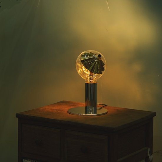 home sweet home Move Me LED lichtbron umbrella Ø 8 cm 3W E27 2700K zwart / goud