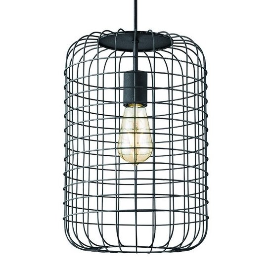 home sweet home Zwarte hanglamp draadlamp, model Netting 26 E27