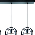 home sweet home Draadlamp | kooilamp serie Nero 3 lichts hanglamp
