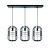 home sweet home Draadlamp | kooilamp serie Nero 3 lichts hanglamp