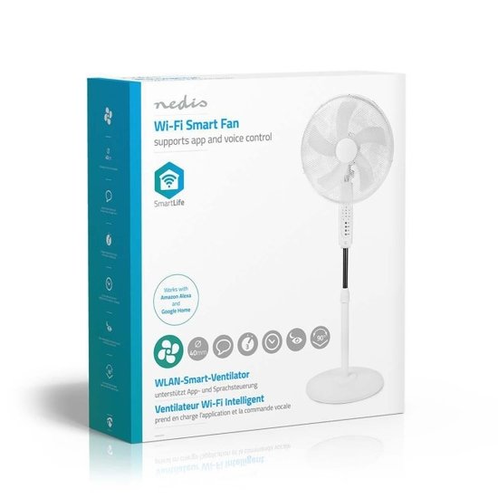 Nedis Slimme Wi-Fi-ventilator te bedienen met je smartphone