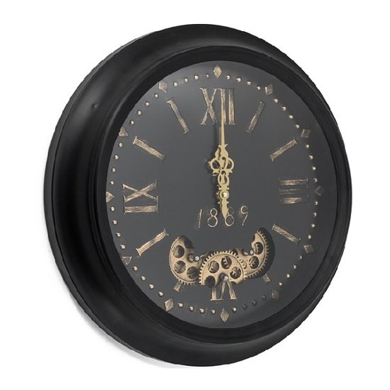 Kolony Klok met tandwielen zwart