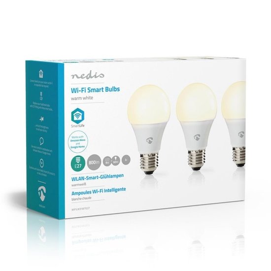 Nedis Wi-Fi Smart LED-Lamp | 3-Pack voordeel set