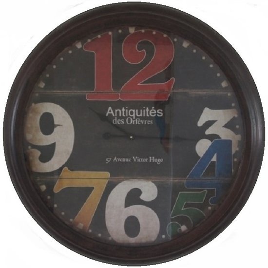 Grote landelijke wandklok Victor Hugo Ø 93cm