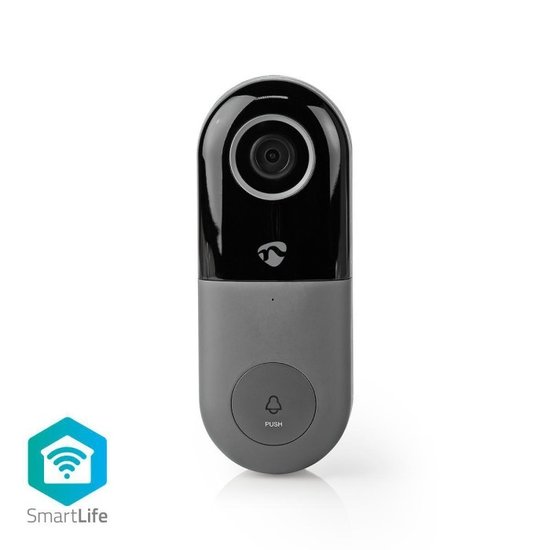 Nedis Wi-Fi Smart Videodeurbel | Bediening via App | microSD-Sleuf | HD 720p