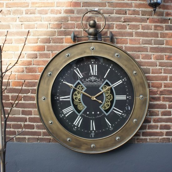 tandwiel klok ro Luzern brons 110x141cm