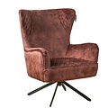 Kolony Draaifauteuil Kurt velvet stof in 4 kleuren