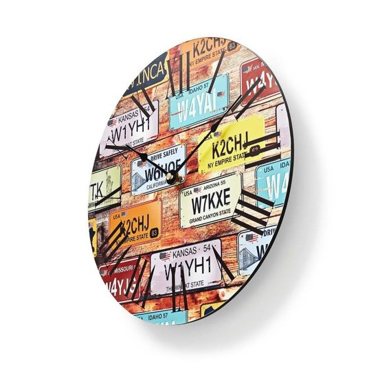 Nedis Wandklok met een travel-thema  Ø 30cm