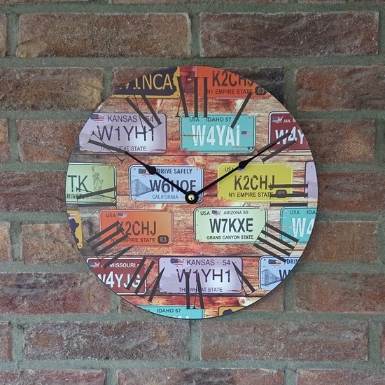 Nedis Wandklok met een travel-thema  Ø 30cm