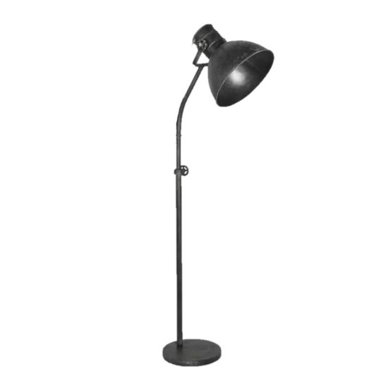 By Mooss Verstelbare Industriële vloerlamp 130-185cm