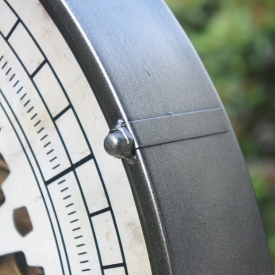 Van Manen Radarklok XL met draaiende tandwielen