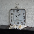 VM Collectie Vierkante vintage tafelklok