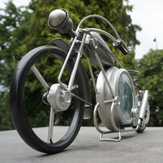Van Manen motorfiets met klok en secondewijzer