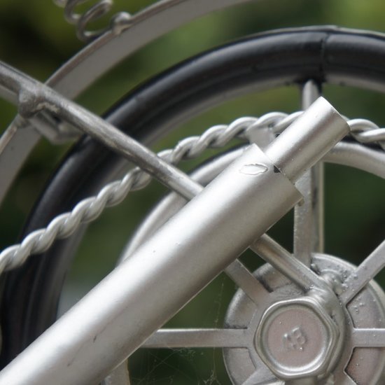 Van Manen motorfiets met klok en secondewijzer