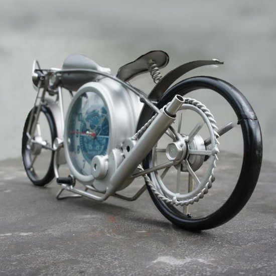 Van Manen motorfiets met klok en secondewijzer