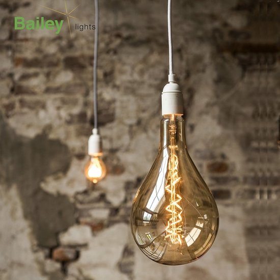 Bailey  Touwlamp met XXL led lamp 1 Watt dimbaar