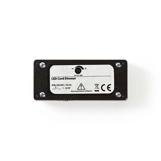 Nedis Lichtdimmer | Snoerdimmer | Led dimmer | 1 - 40 W | Wit
