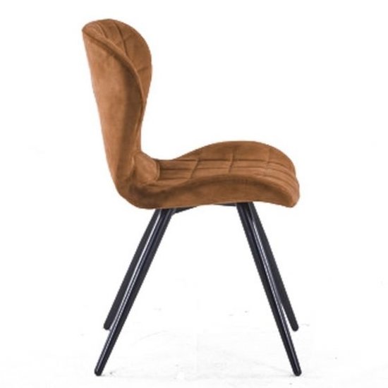 Kolony Eetkamerstoel  in comfortabele velvet stof