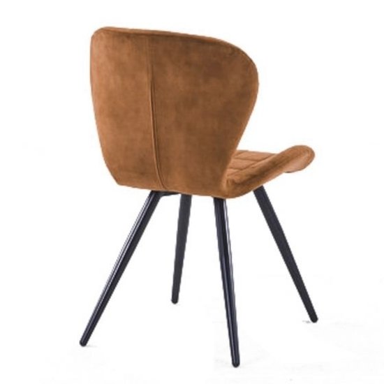 Kolony Eetkamerstoel  in comfortabele velvet stof